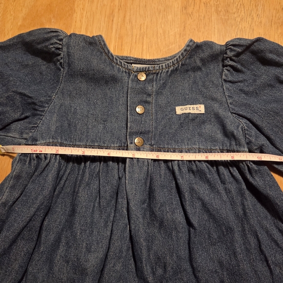 Vintage 90s Guess Baby Blue Denim Dress 18M - Picture 8 of 10
